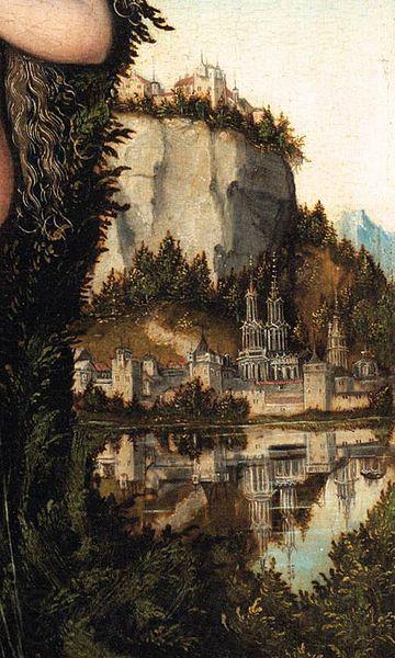 Lucas Cranach Venus Standing in a Landscape